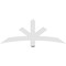 Ekena Millwork Alberta Architectural Grade PVC Gable Bracket, 60"W x 22 1/2"H x 2"D x 4"F, 9/12 Pitch GBP060X23X0204ALB00 - alternate 3